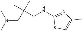 dimethyl(2-methyl-2-{[(4-methyl-1,3-thiazol-2-yl)amino]methyl}propyl)amine Struktur