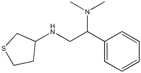 dimethyl[1-phenyl-2-(thiolan-3-ylamino)ethyl]amine Struktur