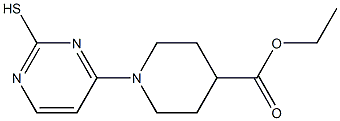 ethyl 1-(2-sulfanylpyrimidin-4-yl)piperidine-4-carboxylate Struktur