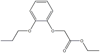 ethyl 2-(2-propoxyphenoxy)acetate Struktur