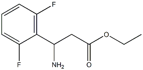 ethyl 3-amino-3-(2,6-difluorophenyl)propanoate Struktur