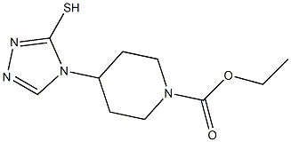 ethyl 4-(3-sulfanyl-4H-1,2,4-triazol-4-yl)piperidine-1-carboxylate Struktur