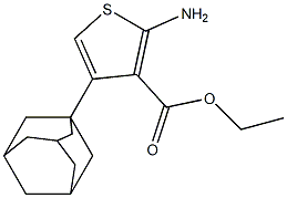 ethyl 4-(adamantan-1-yl)-2-aminothiophene-3-carboxylate Struktur