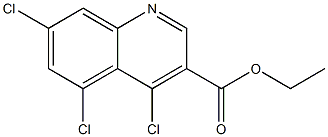 ethyl 4,5,7-trichloroquinoline-3-carboxylate Struktur