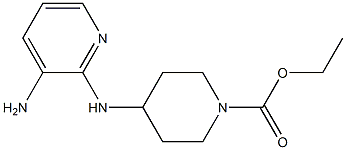 ethyl 4-[(3-aminopyridin-2-yl)amino]piperidine-1-carboxylate Struktur