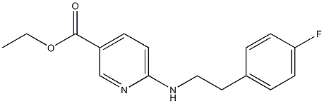 ethyl 6-{[2-(4-fluorophenyl)ethyl]amino}pyridine-3-carboxylate Struktur