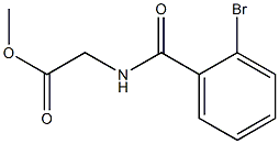 methyl [(2-bromobenzoyl)amino]acetate Struktur