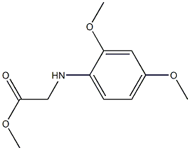 methyl 2-[(2,4-dimethoxyphenyl)amino]acetate Struktur