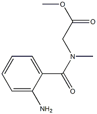 methyl 2-[(2-aminophenyl)-N-methylformamido]acetate Struktur