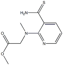 methyl 2-[(3-carbamothioylpyridin-2-yl)(methyl)amino]acetate Struktur