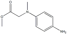 methyl 2-[(4-aminophenyl)(methyl)amino]acetate Struktur