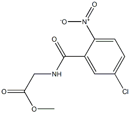 methyl 2-[(5-chloro-2-nitrophenyl)formamido]acetate Struktur