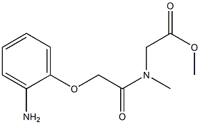 methyl 2-[2-(2-aminophenoxy)-N-methylacetamido]acetate Struktur