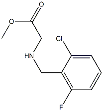 methyl 2-{[(2-chloro-6-fluorophenyl)methyl]amino}acetate Struktur