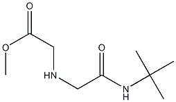 methyl 2-{[(tert-butylcarbamoyl)methyl]amino}acetate Struktur