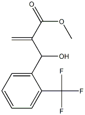 methyl 2-{hydroxy[2-(trifluoromethyl)phenyl]methyl}prop-2-enoate Struktur