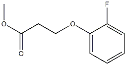 methyl 3-(2-fluorophenoxy)propanoate Struktur