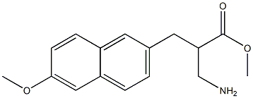 methyl 3-amino-2-[(6-methoxynaphthalen-2-yl)methyl]propanoate Struktur