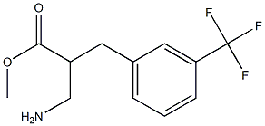 methyl 3-amino-2-{[3-(trifluoromethyl)phenyl]methyl}propanoate Struktur