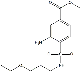 methyl 3-amino-4-[(3-ethoxypropyl)sulfamoyl]benzoate Struktur