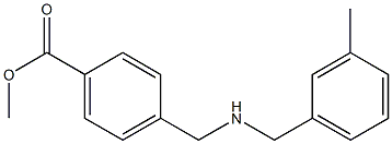 methyl 4-({[(3-methylphenyl)methyl]amino}methyl)benzoate Struktur