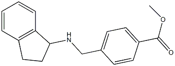 methyl 4-[(2,3-dihydro-1H-inden-1-ylamino)methyl]benzoate Struktur