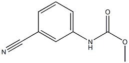 methyl N-(3-cyanophenyl)carbamate Struktur