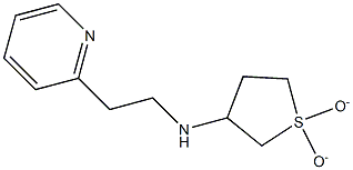 N-(1,1-dioxidotetrahydrothien-3-yl)-N-(2-pyridin-2-ylethyl)amine Struktur