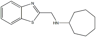 N-(1,3-benzothiazol-2-ylmethyl)cycloheptanamine Struktur