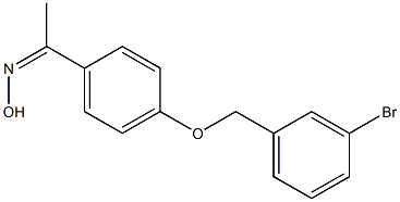 N-(1-{4-[(3-bromophenyl)methoxy]phenyl}ethylidene)hydroxylamine Struktur