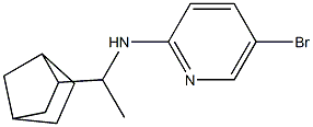 N-(1-{bicyclo[2.2.1]heptan-2-yl}ethyl)-5-bromopyridin-2-amine Struktur