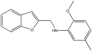 N-(1-benzofuran-2-ylmethyl)-2-methoxy-5-methylaniline Struktur