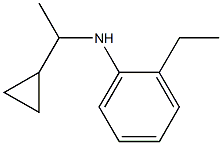 N-(1-cyclopropylethyl)-2-ethylaniline Struktur