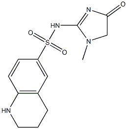 N-(1-methyl-4-oxo-4,5-dihydro-1H-imidazol-2-yl)-1,2,3,4-tetrahydroquinoline-6-sulfonamide Struktur