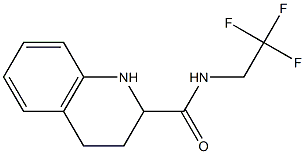 N-(2,2,2-trifluoroethyl)-1,2,3,4-tetrahydroquinoline-2-carboxamide Struktur