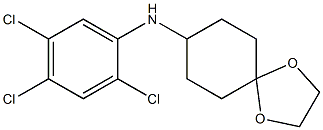 N-(2,4,5-trichlorophenyl)-1,4-dioxaspiro[4.5]decan-8-amine Struktur