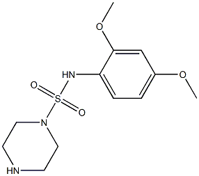 N-(2,4-dimethoxyphenyl)piperazine-1-sulfonamide Struktur