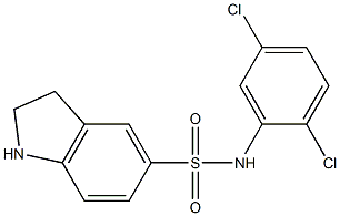 N-(2,5-dichlorophenyl)-2,3-dihydro-1H-indole-5-sulfonamide Struktur