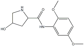 N-(2,5-dimethoxyphenyl)-4-hydroxypyrrolidine-2-carboxamide Struktur