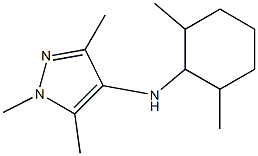 N-(2,6-dimethylcyclohexyl)-1,3,5-trimethyl-1H-pyrazol-4-amine Struktur