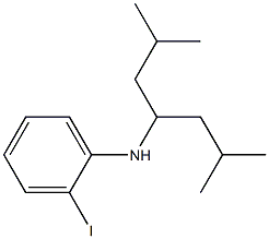 N-(2,6-dimethylheptan-4-yl)-2-iodoaniline Struktur