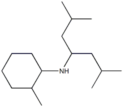 N-(2,6-dimethylheptan-4-yl)-2-methylcyclohexan-1-amine Struktur