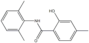 N-(2,6-dimethylphenyl)-2-hydroxy-4-methylbenzamide Struktur