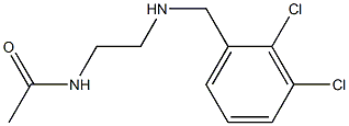 N-(2-{[(2,3-dichlorophenyl)methyl]amino}ethyl)acetamide Struktur