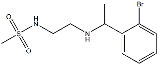 N-(2-{[1-(2-bromophenyl)ethyl]amino}ethyl)methanesulfonamide Struktur