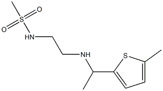 N-(2-{[1-(5-methylthiophen-2-yl)ethyl]amino}ethyl)methanesulfonamide Struktur