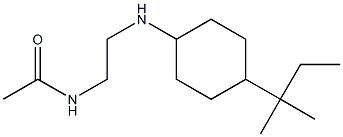 N-(2-{[4-(2-methylbutan-2-yl)cyclohexyl]amino}ethyl)acetamide Struktur