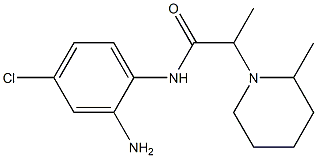 N-(2-amino-4-chlorophenyl)-2-(2-methylpiperidin-1-yl)propanamide Struktur