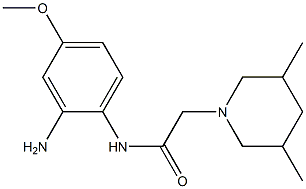 N-(2-amino-4-methoxyphenyl)-2-(3,5-dimethylpiperidin-1-yl)acetamide Struktur