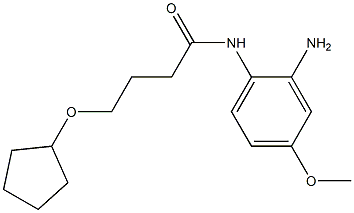 N-(2-amino-4-methoxyphenyl)-4-(cyclopentyloxy)butanamide Struktur